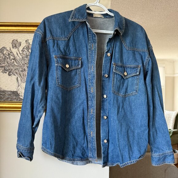 Wilfred Free Denim Shirt - Picture 5 of 5